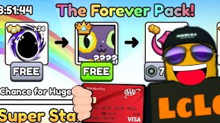 i SPENT £50493 amp HATCHED the FREE TITANIC in The FOREVER PACK in Pet Sim 99 [upl. by Ydnes]