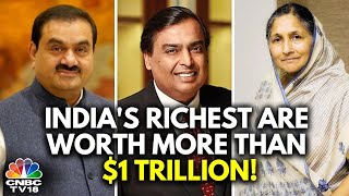 Forbes List  Reliance Industries Mukesh Ambani Tops Indias 100 Richest 2024 List  N18V [upl. by Ribaj]