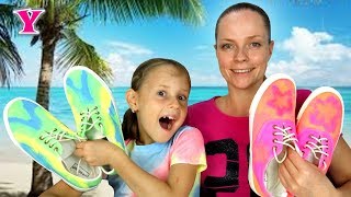 3 ЦветаТай Дай Кеды Челлендж 3 Colors Tie Dye shoes Challenge [upl. by Doig]