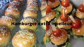 La meilleure recette de pain à hamburger extra moelleux mini burger [upl. by Michel]