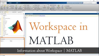 Workspace in MATLAB  Save and load workspace data Matlab Tutorial  Mruduraj [upl. by Ytsirc]