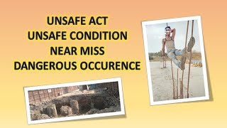 DIFFERENCE BETWEEN UNSAFE ACT UNSAFE CONDITION NEAR MISS DANGEROUS OCCURRENCE  TAMIL [upl. by Notserk]