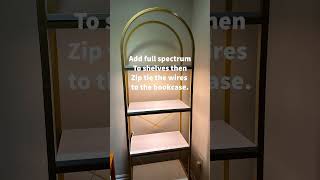 DIY Bookshelf Lighting Idea For Your Home  lighten up your bookcase by Sabrinas Organizing DIY [upl. by Lahey]