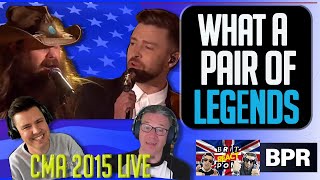 Justin Timberlake Chris Stapleton FIRST TIME WATCHING Tennessee Whisky CMA LIVE BRITS REACTION [upl. by Ekez]