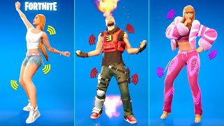 Top 100 TikTok Dances amp Emotes in Fortnite Oh Shhh In Ha Mood Rap Monster Icon Series Dances [upl. by Nilyak]