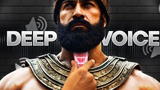 Best PROVEN Way To Get A DEEP Masculine Voice Naturally Do THIS  self development [upl. by Polish]