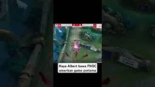 Kembalinya peforma baby alien bawa FNOC amankan game pertama🔥🔥🔥 mpl mlbb albert mobilelegends [upl. by Atalya]