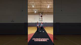 Navarro cheer partner stunt sportshorts acro cheer stunts fitness gym motivation [upl. by Olotrab]