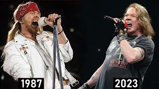 Axl Rose Guns N Roses  Sweet Child O Mine VOICE EVOLUTION [upl. by Viviane830]