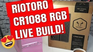 Athlon 200GE System Reshell Into Riotoro CR1088 RGB ATX Case Live Build [upl. by Tore744]