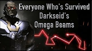 Everyone Whos Survived Darkseids Omega Beams After Getting Hit [upl. by West]