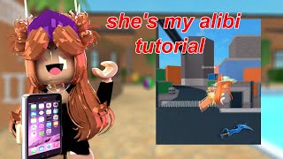 SHES MY ALIBI ROBLOX TREND TUTORIAL WITHOUT GREEN SCREEN [upl. by Garnette332]