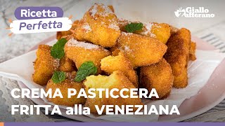 CREMA PASTICCERA FRITTA alla VENEZIANA – Ricetta originale irresistibile 😋🥚🥛🍋 [upl. by Kcirdes]