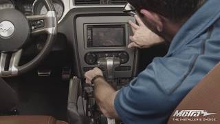 Metra TurboTactile Dash Kit Installation for Ford Mustang 20102014 995853CH [upl. by Enilesoj]