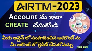 How to create AIRTM account 2023 in telugu  Earn Money Online telugu telugusaathi [upl. by Abehshtab]