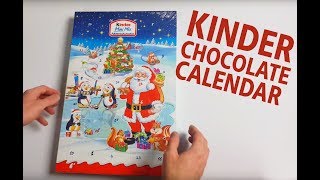 Opening a Kinder Mini Mix XMAS chocolate Calendar  ASMR [upl. by Elliven]