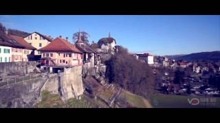 Vieille Ville Moudon au drone [upl. by Moulden329]