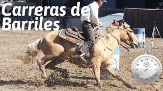 Carrera de Barriles con Cuarto de milla Rural de Palermo competencia de barriles Nuestros Caballos [upl. by Rehpinej492]