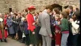 Princess Diana at Caernarvon Castle [upl. by Ivor821]