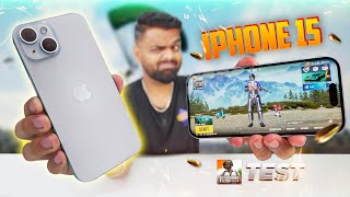 iPhone 15  PUBG Test with FPS 🔥 Heating amp Battery Drain 🤐 A16 Chip 🔥 [upl. by Phare264]