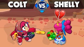 SHELLY vs COLT  33 Test  Brawl Stars [upl. by Gibbon]