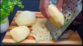 Prenez une Pomme de Terre et Faites Cette Recette Facile Rapide à la Poêle 👌🔝 Grated Potato Recipe [upl. by Colon]