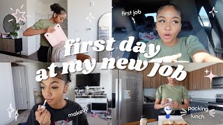 GRWM first day of work  summer internship vlog [upl. by Karlene941]