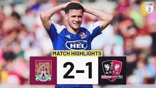 HIGHLIGHTS Northampton Town 2 Exeter City 1 17824 EFL Sky Bet League One [upl. by Xeno769]