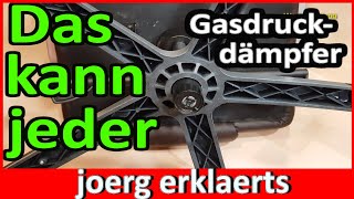 Gasdruckdämpfer Bürostuhl Sessel austauschen wechseln DIY Tutorial [upl. by Elden]