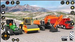 City Construction JCB Game  Train Track Construction Games Simulator Mobile Game Gvolcanogame [upl. by Yesdnyl]