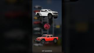 Ford F150 Raptor vs Jeep Gladiator battle Which car will win 😎 [upl. by Ellivro]