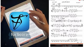 Escrevendo partituras no tablet Ipad Pro  Apple pencil  Forscore [upl. by Omsoc]