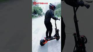 Dual Motor 5600w Electric Scooter Fast Ride with EFGBIKE ES09 Offroad Escooter electricscooterlife [upl. by Deeanne]