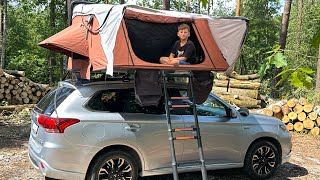 Roof Tent Offlander Fold 4 Mitsubishi Outlander [upl. by Mcgannon]