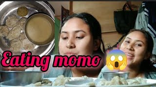 Eating momo 😱💖 mugbang 💖youtube mugbung [upl. by Airak]