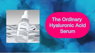 THE ORDINARY HYALURONIC ACID SERUM honestreview [upl. by Siro]