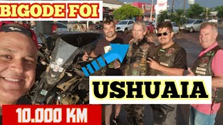 USHUAIA 10 MIL KMS DE LANDER 250 CC  DESAFIO É COM O BIGODE [upl. by Enirehs]