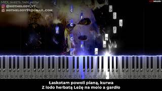 Gawryle  Harnaś Ice Tea karaoke piano tekst [upl. by Witkin4]