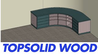 TopSolid Wood  projetos complexos [upl. by Akinoj]