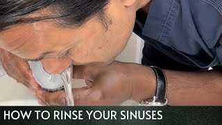 Using NeilMed Sinus Rinse to Irrigate Your Sinuses 🤧🤧🤧 [upl. by Fanchette]