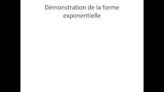 Nombres complexes bonus  Démonstration de la forme exponentielle [upl. by Gottuard]