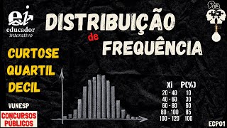 FREQUÊNCIA Simples Curtose Quartil e Decil  ECP01 [upl. by Krm]