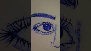 Eye pen art 🎨adira art [upl. by Htiduy]