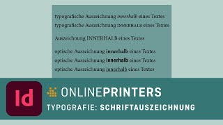 Typografie Schriftauszeichnung [upl. by Wachtel]