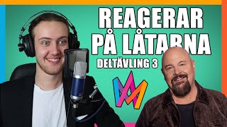 Reagerar på Låtarna  Deltävling 3  Melodifestivalen 2022 [upl. by Ana]