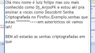 Descobrir Senha Criptografada no Firefox [upl. by Seafowl]