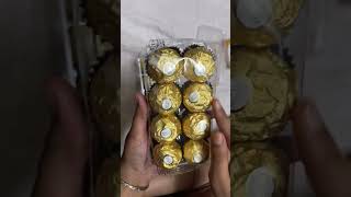 World famous chocolate Ferrero Rocher very tasty in the world Next part to eat [upl. by Helban]