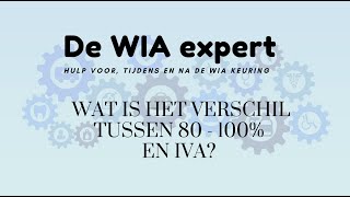 Wat is het verschil tussen 80100 en een IVAuitkering [upl. by Oicangi]