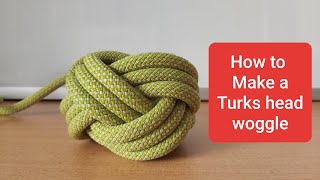 How to make a Turks Head Woggle [upl. by Massiw]