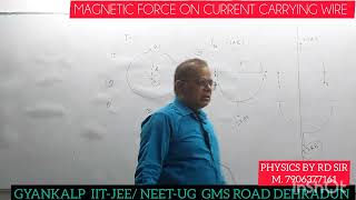 MAGNETIC FORCE ON CURRENT CARRYING WIRE [upl. by Letha]